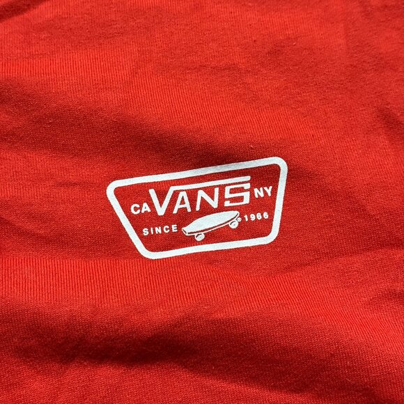 *NEW Vans Men's Full Patched Hoodie - Orange - Picture 4 of 10